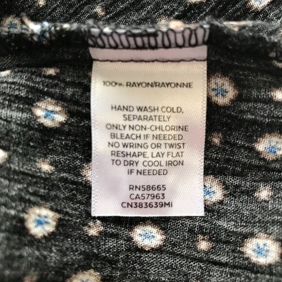 Caslon Long Sleeve Peasant Top in Black - Size XXL - Picture 5 of 6